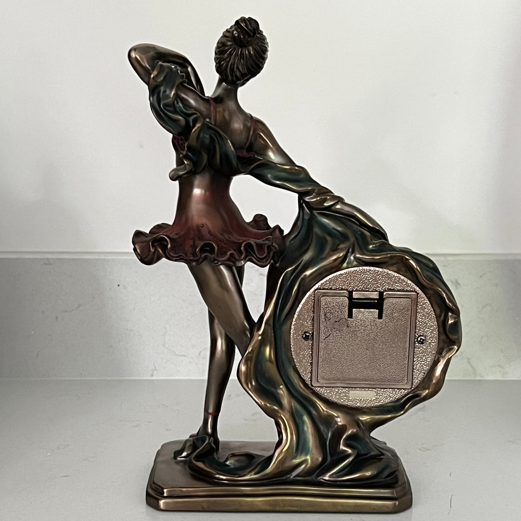 WFL Ballerina Quarts Mantle Clock