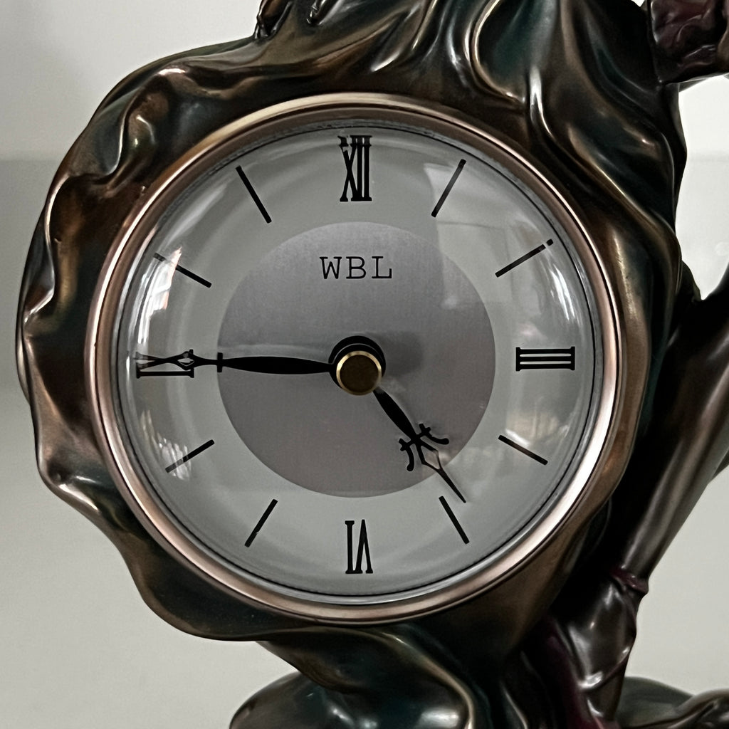 WFL Ballerina Quarts Mantle Clock