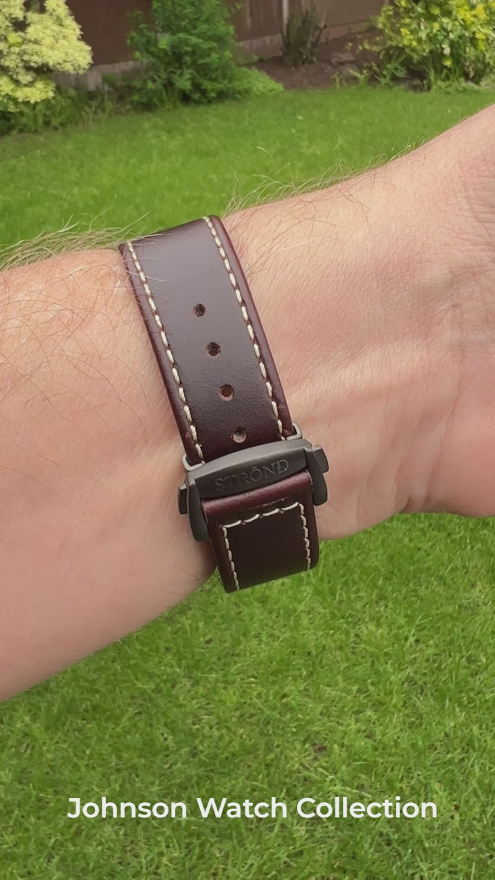 Strond - SARSEN Automatic, gunmetal case/antique copper bezel watch